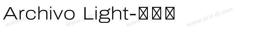 Archivo Light字体转换